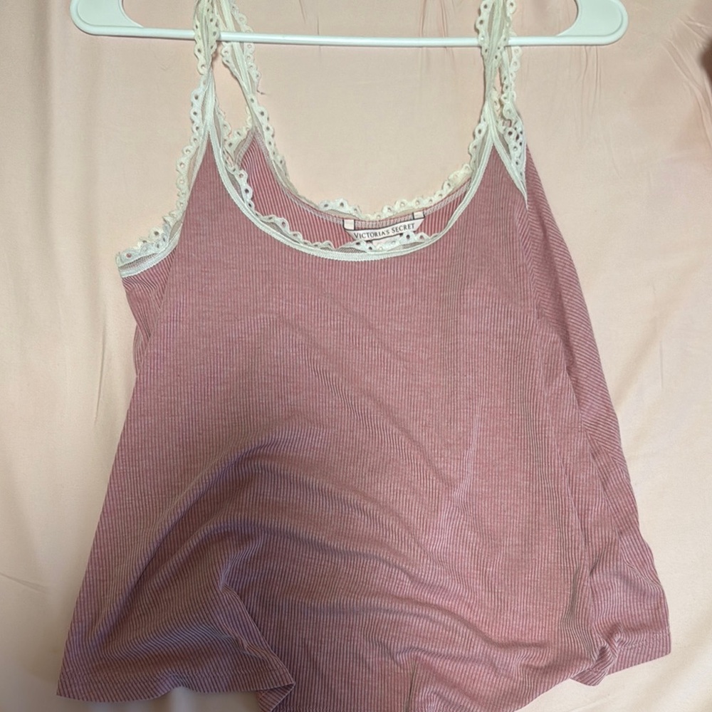 Victoria's Secret Pink Camisole with White Lace